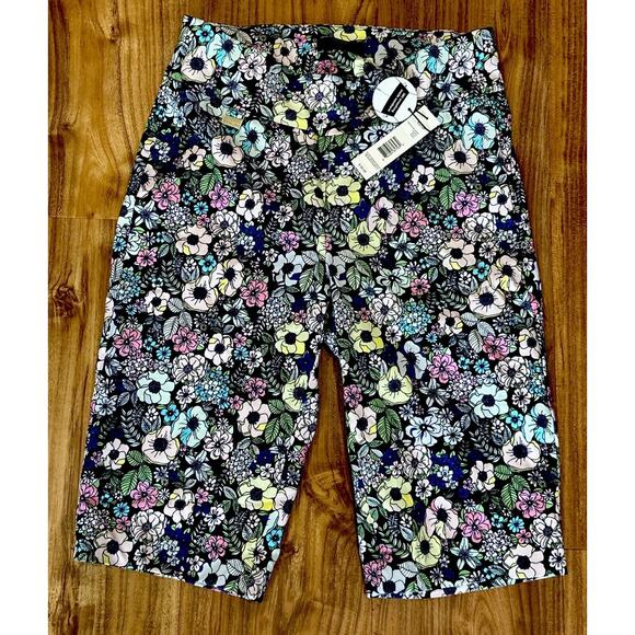 Tahari Bengaline Compression Stretch Floral Tummy Control Shorts XS NEW NWT - Picture 1 of 6